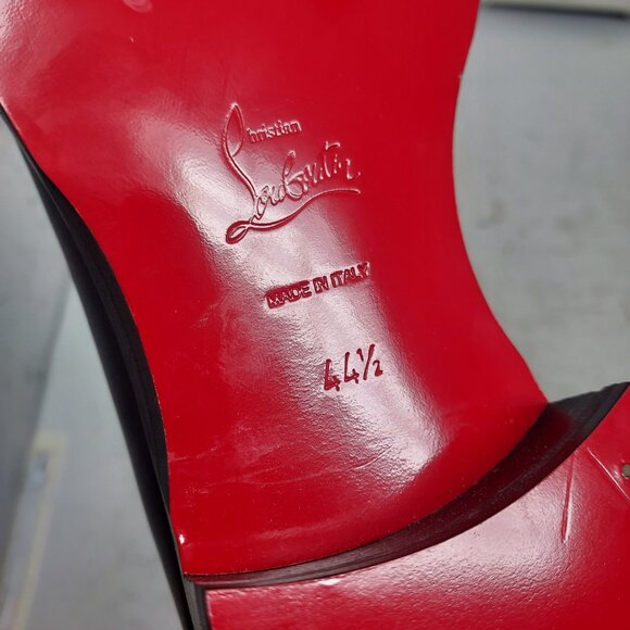 Christian Louboutin MENS Black Leather Lace-Up Ankle Boot - Picture 4 of 12